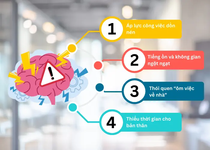 4 nguyên nhân gây stress