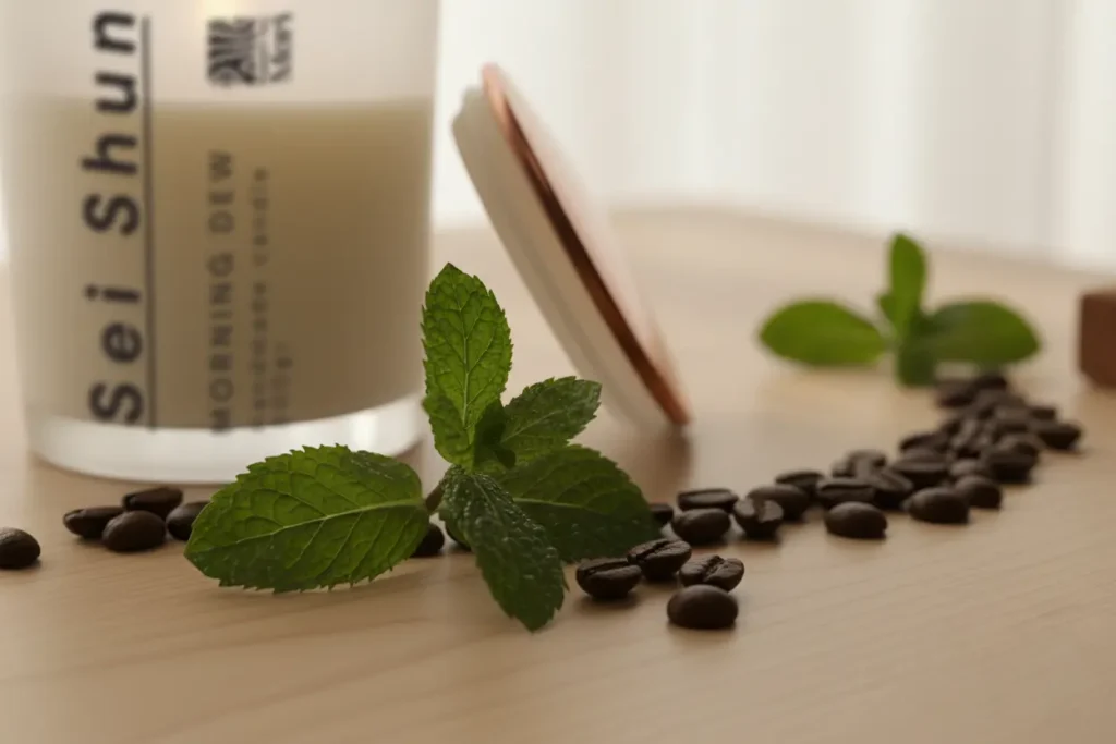 scent pyramid cà phê bạc hà tuyết tùng