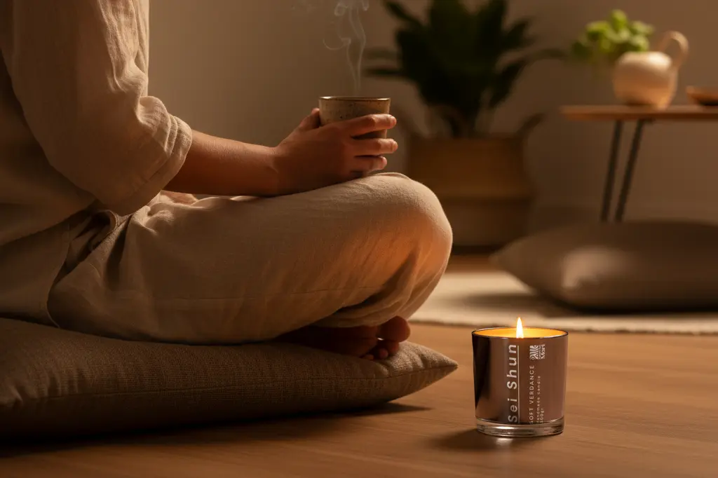 nến thơm ngọc lan tây trầm cho thiền định
