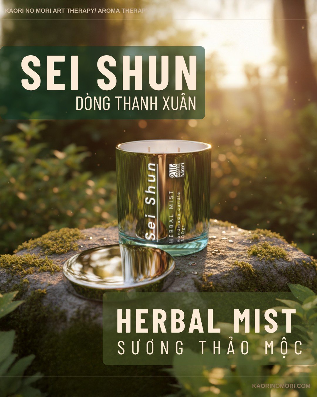 Nến thơm Herbal Mist/ Sương thảo mộc